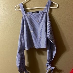 forever 21 long sleeve crop top